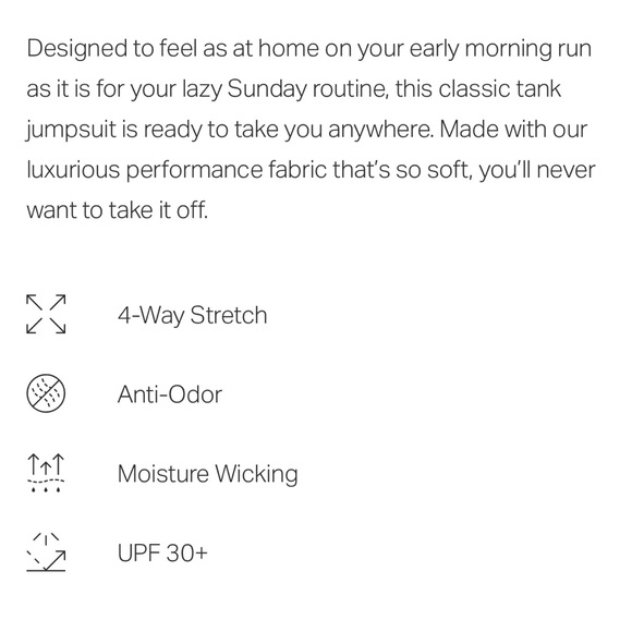 Vuori Lux Jumpsuit sz S
Color: Stone Heather - Picture 11 of 11